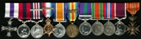 Charles William Mutters : (L to R) Military Cross; Distinguished Conduct Medal; Military Medal and Bar; 1914 Star with clasp '5th Aug.-22nd Nov. 1914'; British War Medal; Allied Victory Medal with 'Mentioned in Despatches' oak leaves; General Service Medal 1918-62 with clasp 'Iraq'; 1939-45 Defence Medal; 1939-45 War Medal; Long Service and Good Conduct Medal; Belgian Croix de Guerre/ Oorlogskruis